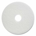 Articulos Para El Hogar CW22987-BPR2298 17 in. Dia. Polishing Floor Pads, White AR3193523